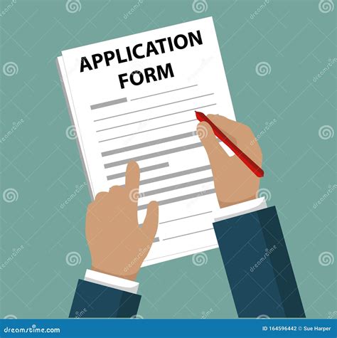 Completing an application in e.